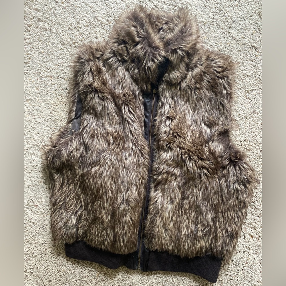 Dollhouse Size Large Womens Faux Fur Vest